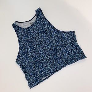 Floral Tank Top Crop Top